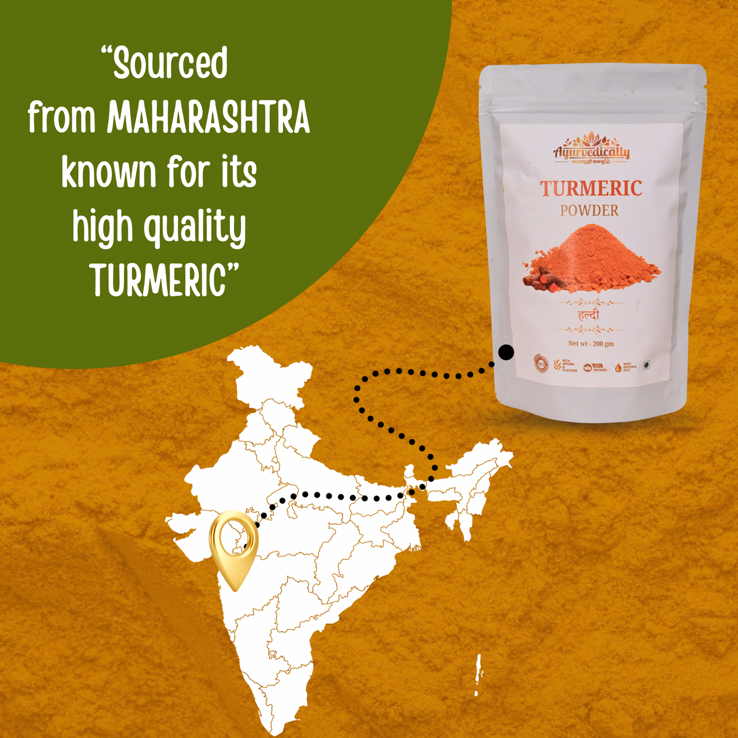 1 kg Turmeric Powder (Maharashtrain haldi)