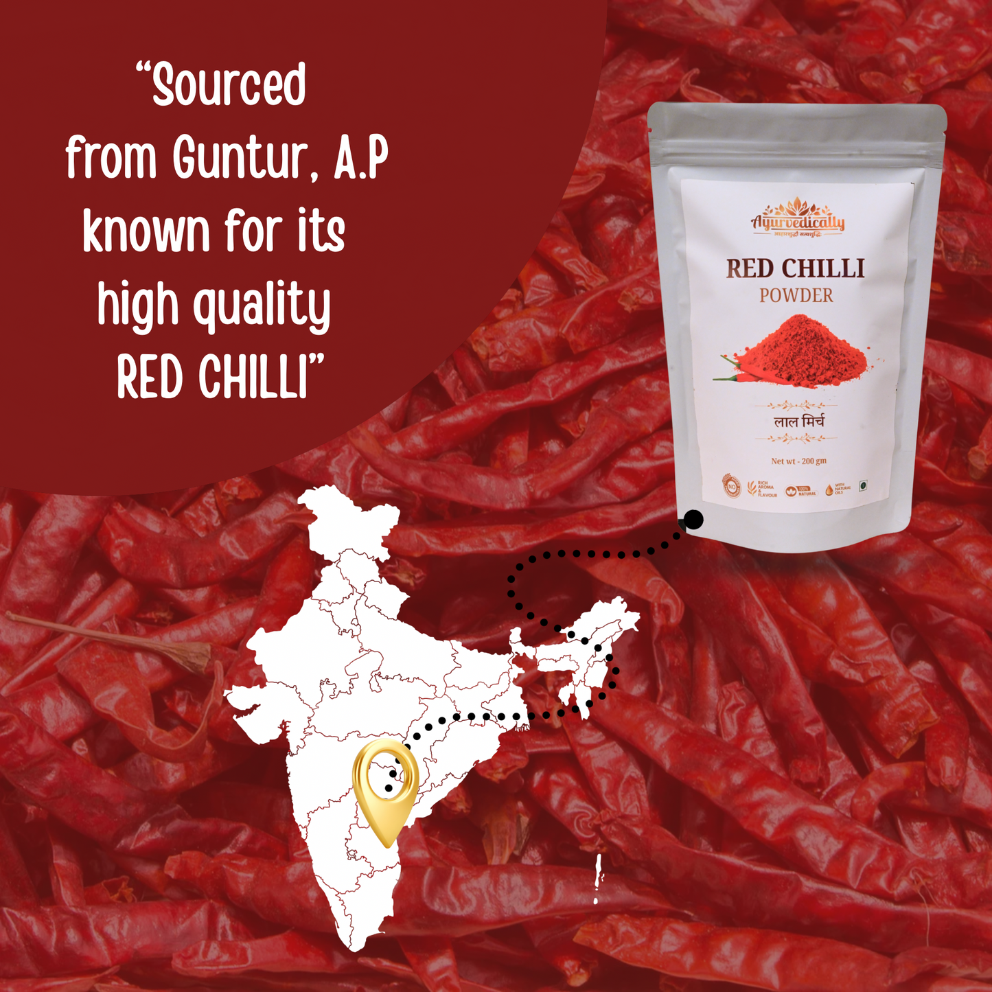1 kg guntur Red Chilli Powder