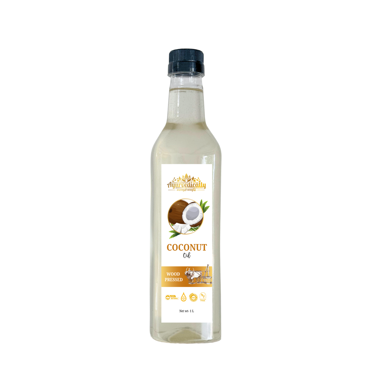 Cold-Pressed Coconut Oil - 100% Pure, Chemical-Free (1L)